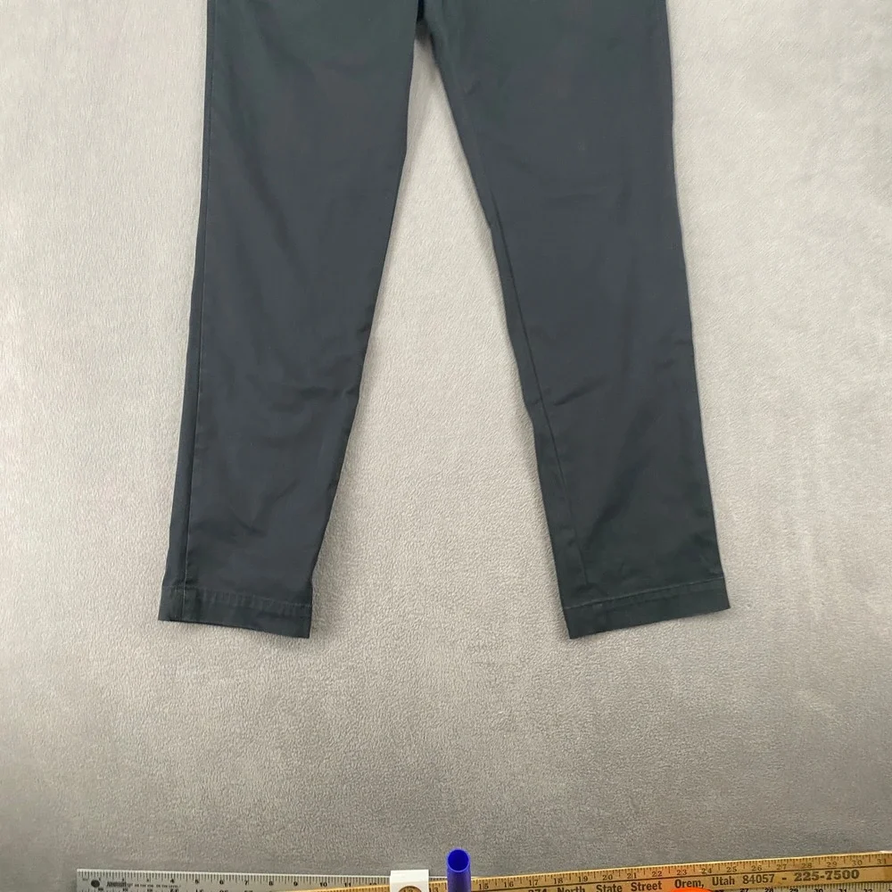 Banana Republic Aiden Slim Fit Chino Pants Black 30x30 Mens Stretch Trousers